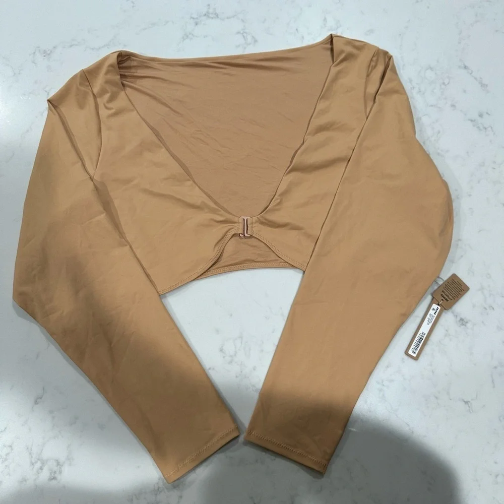 SKIMS SIGNATURE SWIM LONG SLEEVE SHRUG SIZE 4X